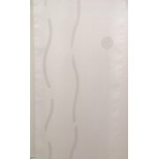 Flächenvorhang Schiebegardine Wellen Kreise weiß schlamm transparent, Meterware