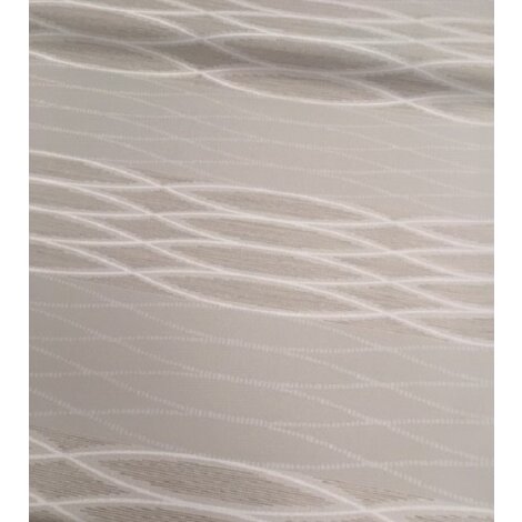 Deko Stoff Gardine Streifen Ornamente braun beige creme blickd, Restst&uuml;ck 8,6 m