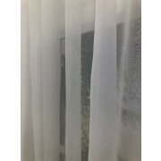 Stores Gardine Stoff Vorhang Voile einfarbig wei&szlig; transparent, Meterware