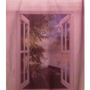 Dekostoff Gardine Vorhang beere lila uni transparent, Meterware