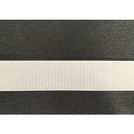 Klettband Pilzband 20 mm wei&szlig;, Meterware