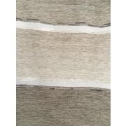 Deko Gardinenstoff Streifen Leinenoptik schlamm creme braun, Restst&uuml;ck 1,8 m