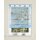SCHLAUFENRAFFROLLO VOILE DIGITALDRUCK &quot;MARITIM&quot; BLAU 120 x 140 cm