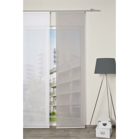 SCHIEBEVORHANG BAMBUS-OPTIK &quot;ROM&quot; TAUPE 60 X 260 CM