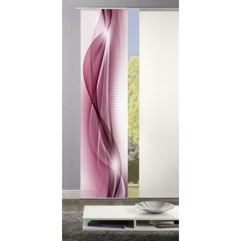 SCHIEBEVORHANG DEKOSTOFF DIGITALDRUCK NEBLANA ROT 60 X 245 CM