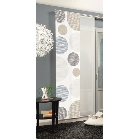SCHIEBEVORHANG DEKOSTOFF DIGITALDRUCK BORDEN STEIN 60 x 245 cm