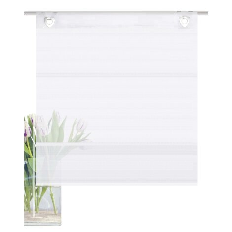 MAGNETROLLO BAMBUSOPTIK UNI WEISS 80 x 130 cm