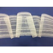 V-Falte V-Faltenband Automatik15 cm breit transparent, Meterware