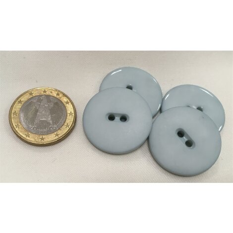 Kn&ouml;pfe Knopf Mantelknopf Blusenknopf Zierknopf d=25 mm hellblau , 2 St&uuml;ck