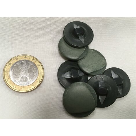 Kn&ouml;pfe Knopf Mantelknopf Blusenknopf Zierknopf d=20  mm dunkelgr&uuml;n, 10 St&uuml;ck