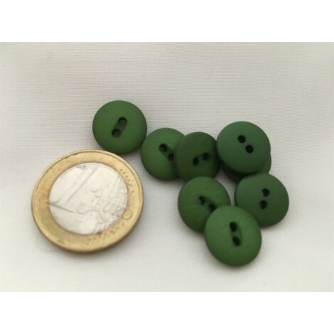 Kn&ouml;pfe Knopf Blusenknopf Zierknopf d=13 mm gr&uuml;n, 10 St&uuml;ck