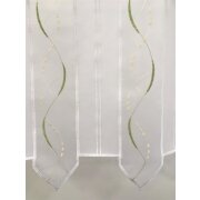 Pannaux Bistro Vorhang Scheibengardine Wellen wei&szlig;...