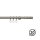 Gardinenstange Fertiggarnitur Avo 20 mm edelstahl optik, 200 cm