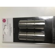 Endstück Zylinder 2er Gardinenstange Vorhangstange Innenlauf Monika 20 mm edelstahloptik