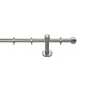 Endkugel 2er Gardinenstange Vorhangstange Innenlauf Monika 20 mm edelstahloptik