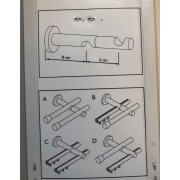 Träger Kombiträger drehbar 2lfg Gardinenstange Vorhangstange 20 mm edelstahloptik