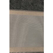 Deko Stoff Gardine Streifen grau antrhazit schlamm teiltranp., Restst&uuml;ck 3,2 m