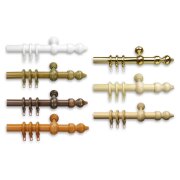 Wandlager f&uuml;r Gardinenstange Fertiggarnitur Th&uuml;ringen 28 mm 01-wei&szlig;