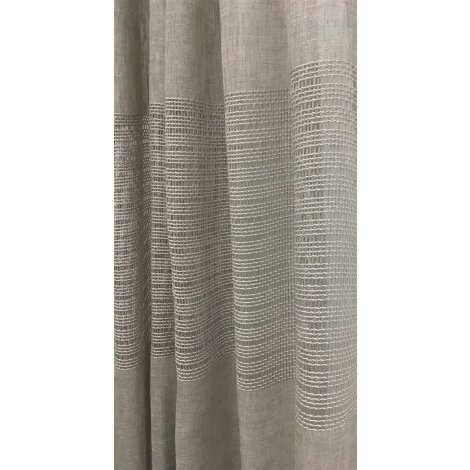 Deko Stoff Gardine Vorhang einfarbig grau Lochmuster blickdicht, Meterware