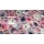 Tischfolie Tischbelag Tischdecke abwischbar Blumen Flieder rosa blau, Meterware