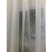 Stores Gardine Vorhang Stoff wei&szlig; einfarbig transparent, Meterware