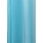 Deko Stoff Gardine Vorhang Voile türkis uni, transparent, Reststück 5 m