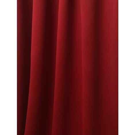 Deko Stoff Gardine Vorhang Verdunkler rot einfarbig uni, Meterware