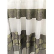 Deko Gardinenstoff Streifen grün anthrazit grau...