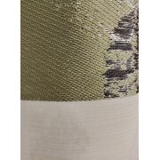 Deko Gardinenstoff Streifen grün anthrazit grau weiß teiltransp Reststück 1,30 m