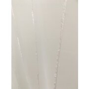 Stores Gardine Stoff Vorhang Streifen Fransen wei&szlig; transparent, Meterware