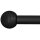 Gardinenstange Teleskop-Fertiggarnitur Kugel matt schwarz 19 mm, 110-210 cm