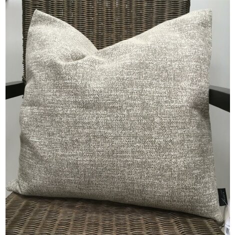 Kissenh&uuml;lle Kissen Bezug marmoriert sand wei&szlig; schwarz 48 x 48 cm