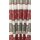 Dekostoff Gardine Streifen Dreiecke wei&szlig; grau rot blickdicht, Restst&uuml;ck 5,20 m