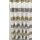 Dekostoff Gardine Vorhang Streifen wei&szlig; grau gold beige teiltransp., Meterware
