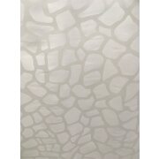 Dekostoff Gardine Vorhang Mosaik natur creme teiltransparent., Meterware