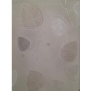 Stores Gardine Stoff Vorhang Bl&auml;tter wei&szlig; grau taupe transparent, Restst&uuml;ck 2 m