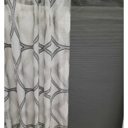 Musterfenster Dekoschal Fl&auml;che Panell grau anthrazit schwarz, fertig gen&auml;ht