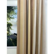 Deko Stoff Gardine Verdunkler Streifen vanille beige...