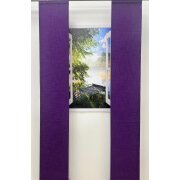 Vorhang- Set 2 Flächen lila transparent, B=31 cm Höhe 2,46 m