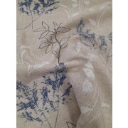 Deko Stoff Gardine Landhaus Vorhang Blätter natur...