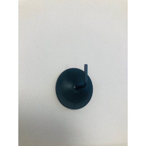 Klebehaken für Vitragenstange rund d= 30 mm 2er-Set, graphit anthrazit