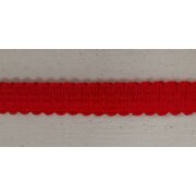 Wolltresse Einfassband Falzborte 35/17 mm hochrot, Restst&uuml;ck 6 m