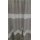 Vorhangstoff Dekostoff Gardine Streifen weiß schlamm teiltransparent, Reststück 4 m