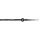 Gardinenstange Vorhangstange Esperanca Spitze 16 mm schwarz silber Ringe, 1lfg