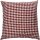Kissen Kissenhülle Bezug Landhaus Karo mit Herz rot, 40 x 40 cm
