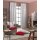 Dekostoff Gardine Landhaus Blumen natur rot beige blickdicht, Reststück 1,3 m
