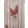 Deko Stoff Gardine Landhaus Vorhang Streifen natur beige rot blickdicht, Meterware