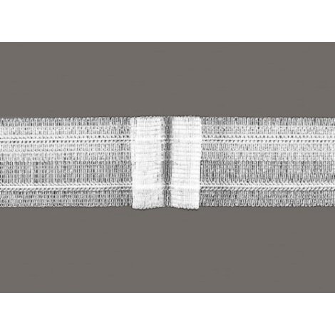 Haftfaltenband Klettfaltenband f&uuml;r Gardinen 4 Falten 1:2,5 50 mm transparent