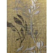 Dekostoff Gardine Vorhang Blume senf grau braun blickdicht, Meterware