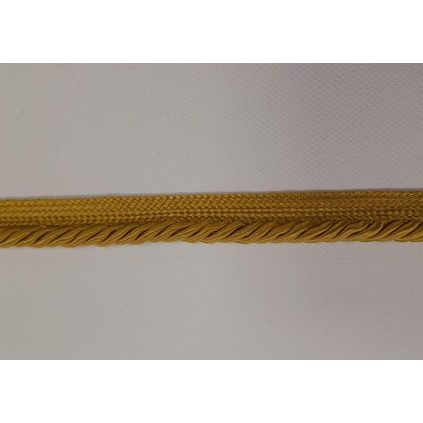 Paspelkordel Paspelband Kordel Band Satin gold Breite 18 mm, Meterware